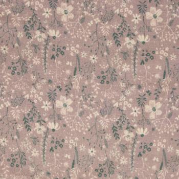Joy - Double Gauze, Blumen, floral, altrosa